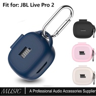 for JBL Live Pro 2 Case Cover, Logo Visible Design Scratch Resistant Shockproof Silicone Protective 