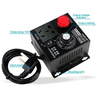 Brand newThyristor Electronic Voltage Regulator 4000W AC220V Input 0-220V Manual Adjust Output Volta