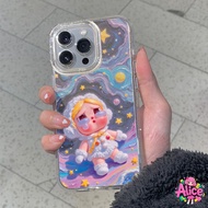 Alice iPhone Case Clear Glitter For 11 16 pro max 13 12 14 15 promax 7 plus Shockproof Exquisite Fla