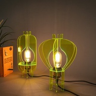【香港設計】亞克力雷射切割手工燈 - 獨特的七彩霓虹設計氣氛燈