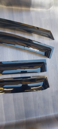 door visor rain gutter isuzu sportivo isuzu crosswind BLACK