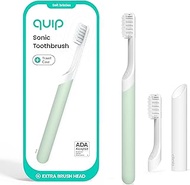 Quip Plastic Sonic Toothbrush for Adults Plus Extra Brush Head - Sage Green