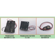 2XAA (3V) BATTERY HOLDER, 3XAA (4.5V) BATTERY HOLDER AND 9V BATTERY CONNECTOR