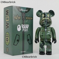 HY&amp; Bearbrick BAPEPilot Bearbrick400%1000%Tide Play Doll Violent Bear Doll Decoration VFKV