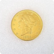 American 1883 Gold Coin Brass Material Commemorative Coin Copy Coin+