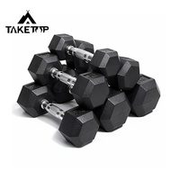 Hexagon Dumbbell 2.5/5/7.5/10/12.5/15 kg Dumbel Dumbell Gym Equipment Muscle Training Home Exercisei