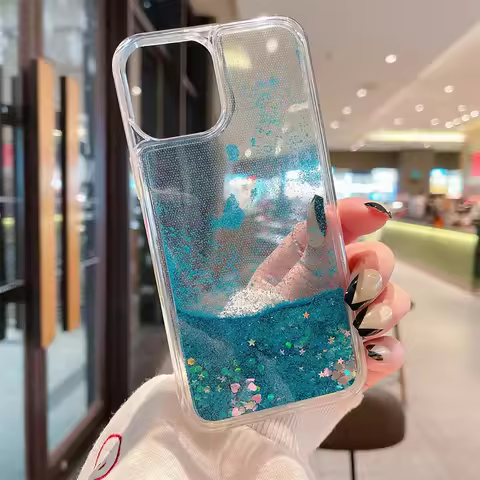Dynamic Liquid Quicksand Glitter Phone Case For Realme 11 10 9 Pro 9i 7i 6i Narzo 50 30A 20 10 C53 C
