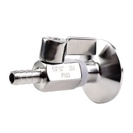 MINI Ball valve Stainless steel Handle 7mm 10mm 8mm 12mm Pipe Pagoda adapter to  Tri Clamp 1.5" SS30