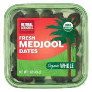 Natural Delights Organic Fresh Medjool Dates Organic Kurma (MD) 454g (Assorted)