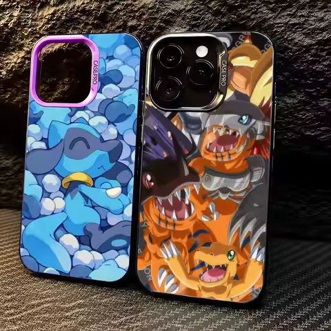 Gekkomon Digimon phone case Phone Case iPhone 11/12/13/14/15/16/17 Pro Max Aurora TPU Case Shockproo