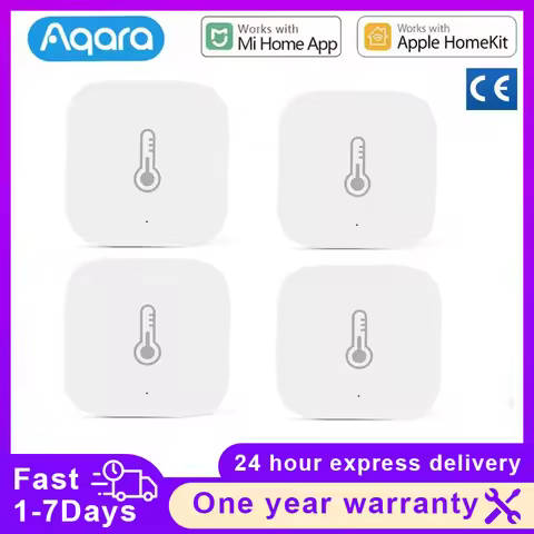 Aqara Temperature Humidity Sensor Zigbee Hub Smart Home Control Devices Connection Air Pressure Envi