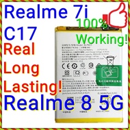 (18W Fast Charge) NEW ORI Long Lasting Stable Battery BLP803 for Realme 7i 8 5G / C17 / RMX2103 RMX2