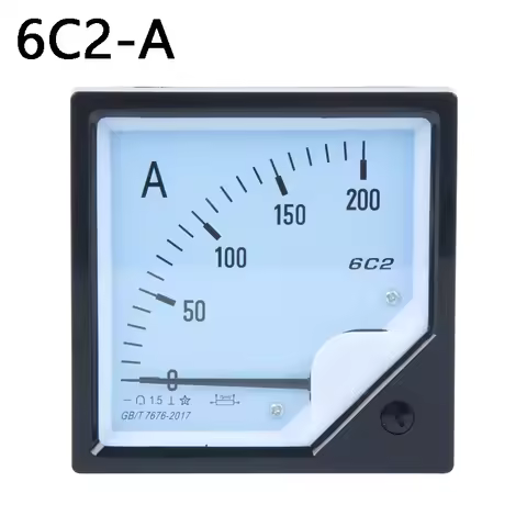 DC Meter 6C2 Analog Panel Ammeter AMP Ampere Current Meter Gauge 6C2-A Amperemeter 30A 50A 75A 100A