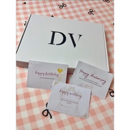 Denvhie Gift Box White Premium Pajamas Box Greeting Card Happy Birthday Happy Anniversary Happy Wedd