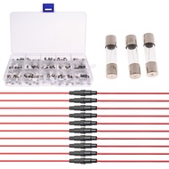 150Pcs Assorted Car Glass Tube Fuses 5X20Mm 10Pcs Fuse Holder Gla