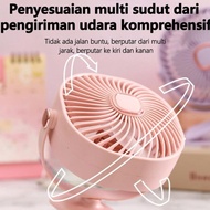 Kipas Angin Meja portable jepit Besar Kipas Kipas yang dapat disesuaikan arahnya 360° Rotatable /min