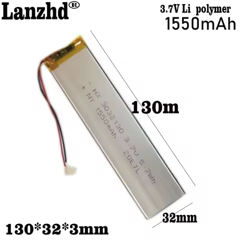 3032130 3.7V 1800mAh Lithium Polymer Battery lipo cellS For Keychron K3 keyboard LED lights camera r