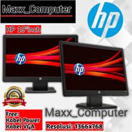 HP LAYAR 19" inch Wide Cell Phone Monitor LCD Computer Screen With LED Like New