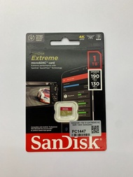 Sandisk 1TB 全新原裝香港行貨記憶卡 Extreme A2 4K UHD R:190MB W:130MB TF MicroSDXC Card SDSQXAV-1T00-GN6MN