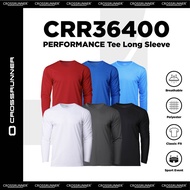 Crossrunner Quick Dry Long Sleeve T-Shirt Unisex Plain Baju Jersey Baju Jersi Lengan Panjang Lelaki 