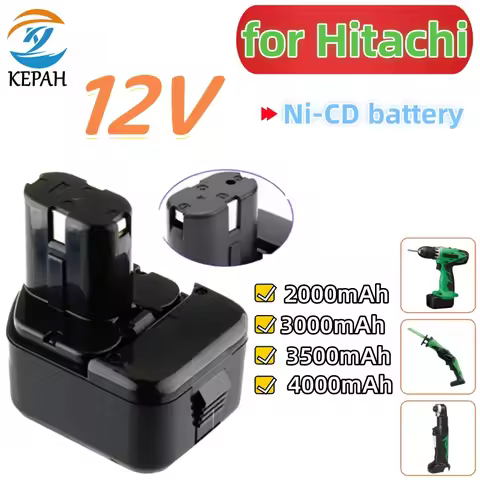For Hitachi 12V 3500Ah Battery EB1212S EB1214S DS12DVF3 EB1220BL Ni-Cd 12 V WR12DMR CD4D DH15DV Scre