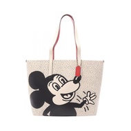 【二手】 COACH托特包COACH × Disney × Keith Haring C0895 公尺白色/黑色皮革COACH × DISNE × Keith Haring Highline 女士托特