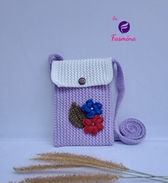 Tas HP Selempang Wanita Rajut