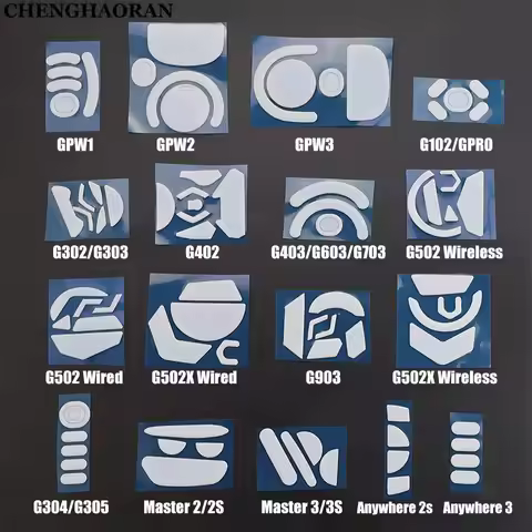 2PCS White Mouse Feet Skates Pads For Logitech G302 G303 G304 G402 G502 Mx Master Anywhere 2S Mouse 