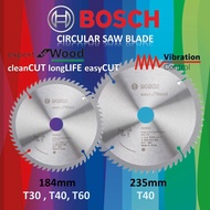BOSCH 7 1/4" (184mm) / 9 1/4" (235mm)  CSB expert for wood Circular Saw Blade T30 T40 T60