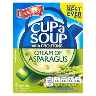 Batchelors Cup a Soup Cream Asparagus 4 Sachets Croutons Instant soup sup instant import sedap senang buat