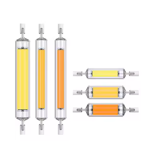 Super bright LED R7S COB Tube Bulb 78MM 118MM AC 110V 220V 230V Replace Halogen Lamp J78 J118 Lampar