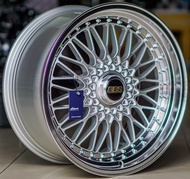 ล้อแม็กซ์ Kspeed BRS RS ขอบ19นิ้ว 5รู120 สีซิลเวอร์ขอบกระจก หน้า8.5นิ้ว หลัง9.5นิ้ว Offset35 [19685]