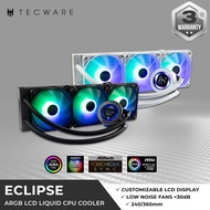 Tecware Eclipse 240 / 360 ARGB LCD CPU Cooler [2 Color Options]