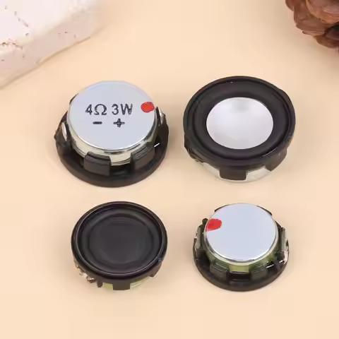 2Pcs 20/24MM 4 Ohm 3W Mini Sound Speakers Round Bass Speaker Home Theater Loudspeaker Portable DIY S