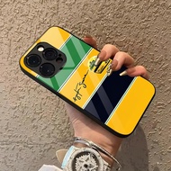 Ayrton Senna F1 Glass Phone Case For iPhone 17 16 Pro Max 17Air 15 Pro Max 14 13 12 11 phone Cover