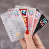 Single-sided rough ID card bag - Transparent card cover for ATM identification card, student card, b