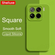 For Xiaomi15 Pro Case Square Liquid Silicone Cover For Xiaomi Mi 15 Mi 14 Pro Xiomi 15 14 Ultra 17 P