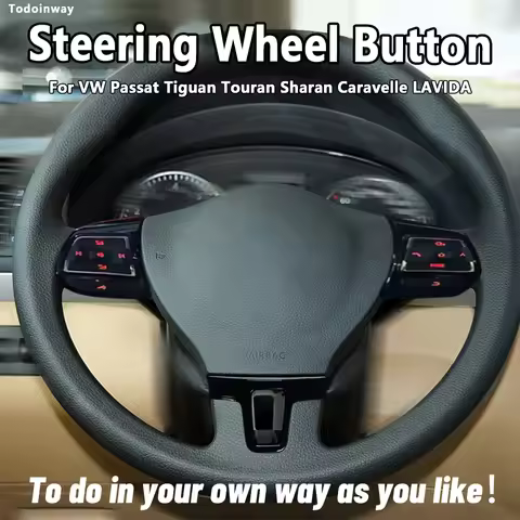 Steering wheel button audio switch multimedia control for VW Tiguan Touran Golf 6 Jetta MK5 MK6 Pass