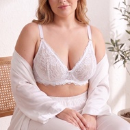Parifairy Women's Underwire Unlined Lace Thin Cup Support Bra 40C-44C 38D-44D-3076