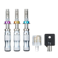 Tubular Lock Pick Set with Transparent Practice Locksmith Tools Picking Kit for Beginners Profession