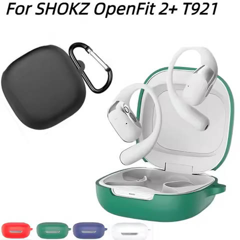 With Hook For SHOKZ OpenFit 2+ T921 Headphone Protective Case Shockproof and Dustproof Storage Box