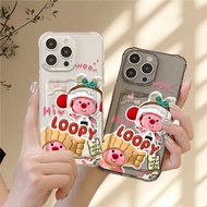 Soft silicone Material cute loopy phone Case can be put on a card Casing For Realme Note 60 60x 50 N