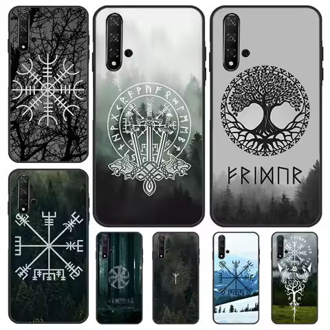 Forest Nordic Runes Case For Huawei P Smart 2019 Nova 5T 9 10 SE 3i 8i 11i Y60 Y61 Y70 Y90 P20 P40 L