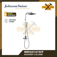 Johnson Suisse Single Lever Wall-Mounted Shower Mixer Column  Rain Shower Set  Shower Head Set