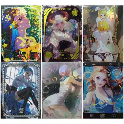 Anime One Piece Uta Nami Boa Hancock Nefertari D Vivi Shirahoshi Collectible Cards Christmas Birthda