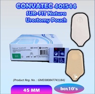 401544 - Convatec SurFit 45mm 10s Natura Urostomy Pouch with Accuseal Tap Standard Transparent Sur-F