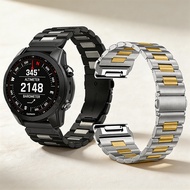 22mm 26mm QuickFit Strap Metal Bracelet Bands Solid Stainless Steel Band for Garmin Approach S70 47m