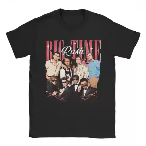 Big Time Rush Band T Shirt Summer Cotton T-Shirts For Men Fashion Printed Tshirt Short-Sleeved Y2K T