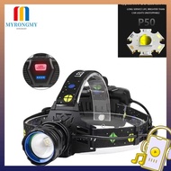 MYRONGMY Powerful Flashlight, 30W White Light LED Headlamp, Adjustable Powerful Flashlight Headlamp 