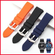 19/20/21/22/24mm Rubber Watch Band Silicone Strap for Oris Universal Smartwatch Bracelet I89Y
